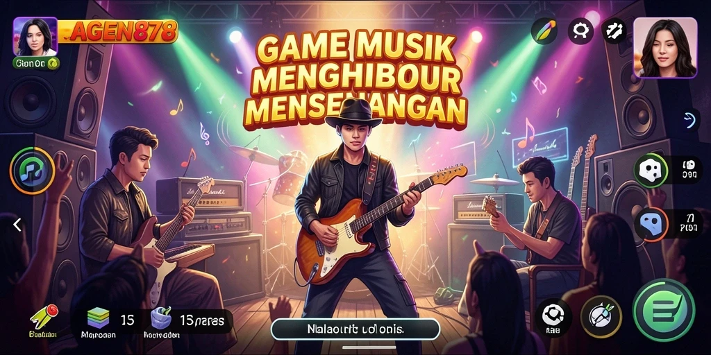 Tampilan gameplay AGEN878 yang menarik dengan berbagai pilihan lagu.