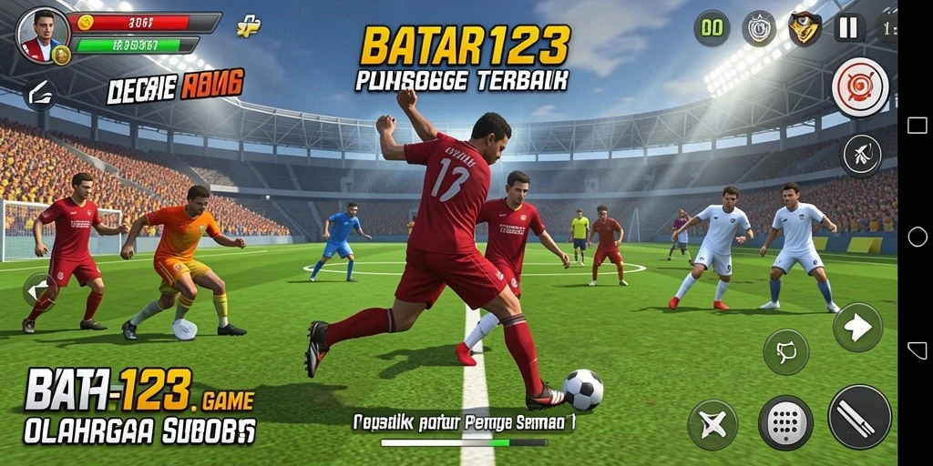 Tampilan gameplay seru dengan aksi olahraga yang menegangkan.