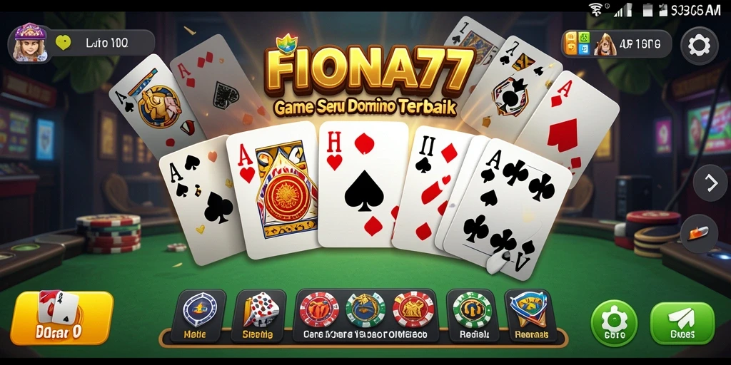 Tampilan gameplay seru dalam FIONA77 dengan desain menarik.