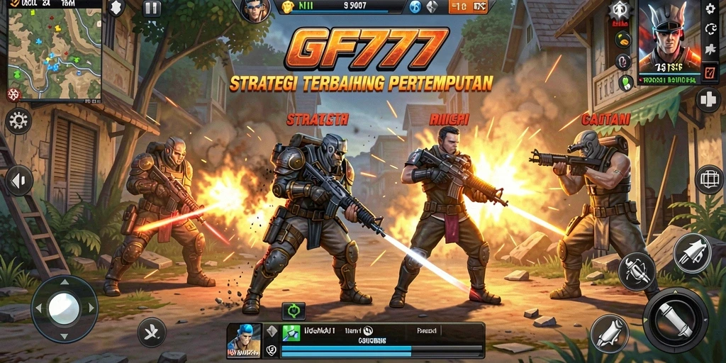 Screenshot gameplay GF777 menampilkan aksi strategi yang intens dan mendalam.