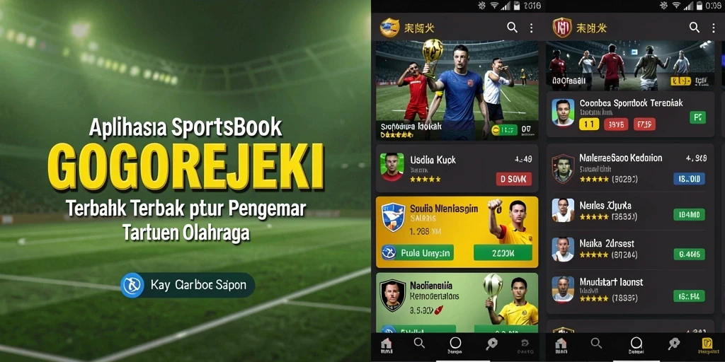 Tampilan utama GOGOREJEKI yang menarik dengan berbagai pilihan taruhan olahraga.