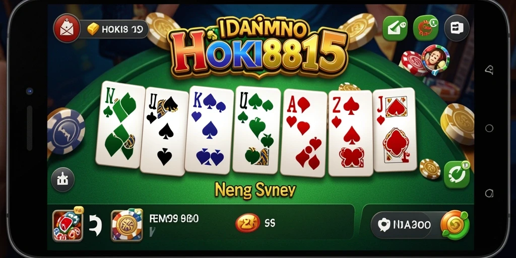 Screenshot HOKI8815 menampilkan gameplay seru permainan Domino.