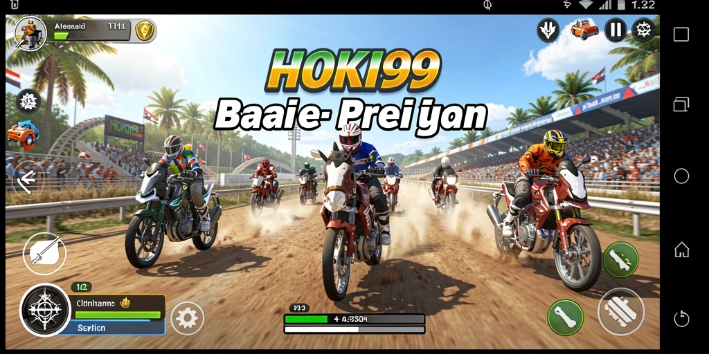 Screenshot HOKI99 menampilkan aksi balapan cepat dengan grafik menakjubkan.