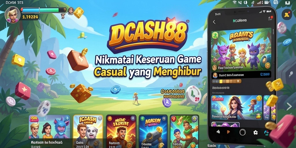 Tampilan gameplay yang ceria dan penuh warna di IDCASH88.