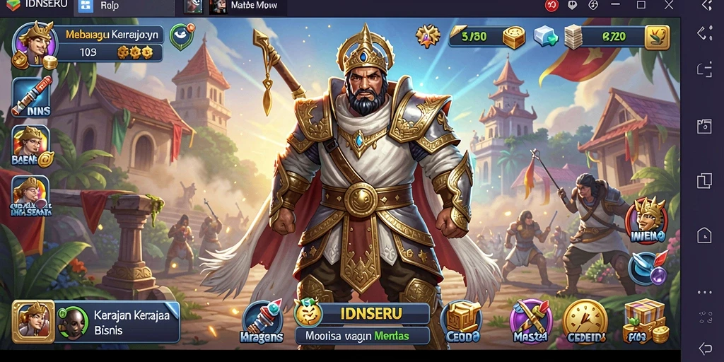 Tampilan gameplay seru dan mendebarkan dari IDNSERU.