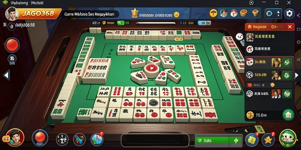 Tangkapan layar JAGO368 menampilkan gameplay Mahjong yang seru dan menantang.