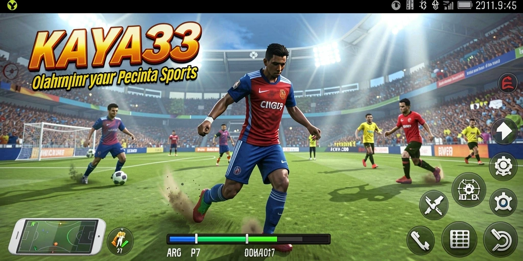 Tampilan gameplay seru KAYA33 dengan berbagai pilihan olahraga.