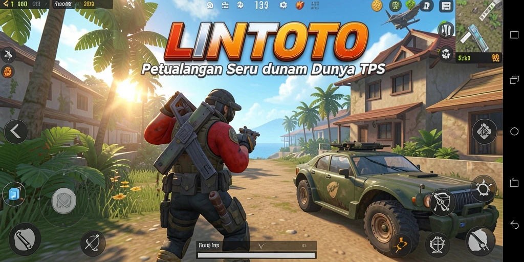 Screenshot gameplay LINITOTO yang menunjukkan aksi seru dalam TPS.