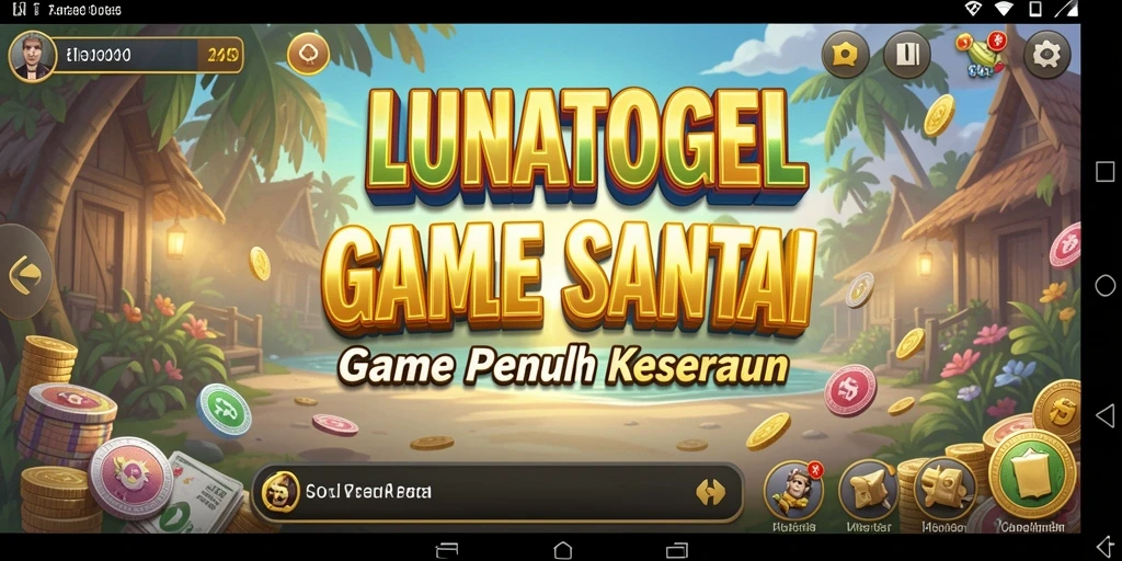 Tampilan menarik dari gameplay LUNATOGEL yang seru dan menghibur.