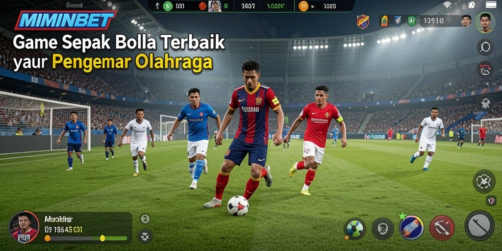 Tampilan gameplay <strong>MIMINBET</strong> yang mendebarkan dan penuh aksi sepak bola.