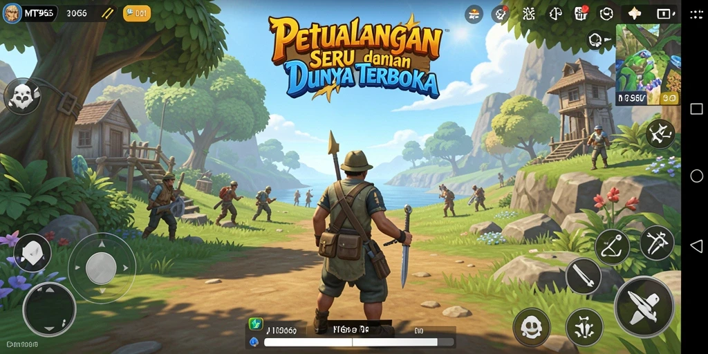 Tampilan gameplay seru dalam dunia terbuka MT966.