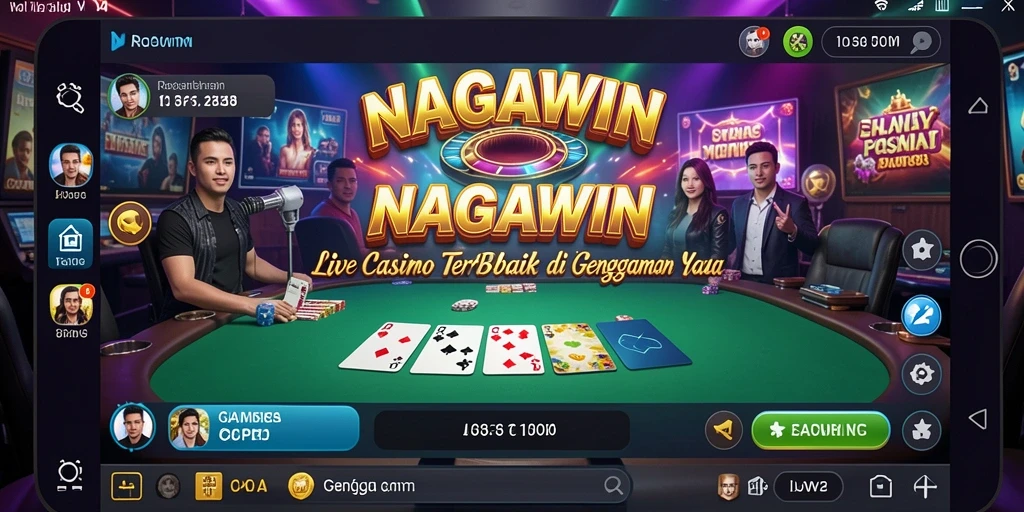 Tampilan menggembirakan dari gameplay Live Casino di NAGAWIN.