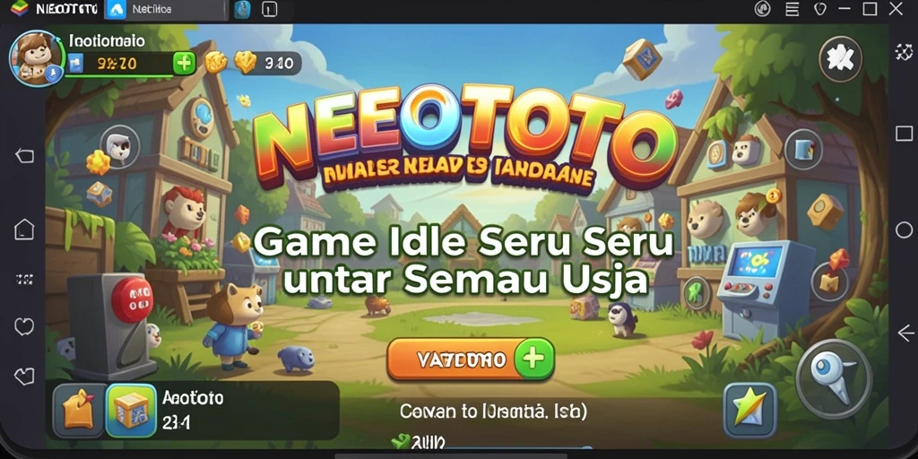 Tampilan gameplay NEOTOTO yang menarik dan penuh warna.