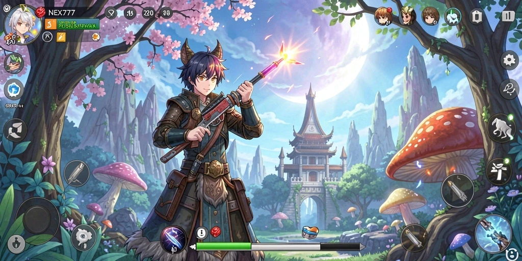Tampilan gameplay NEX777 yang penuh aksi dan grafis menawan.
