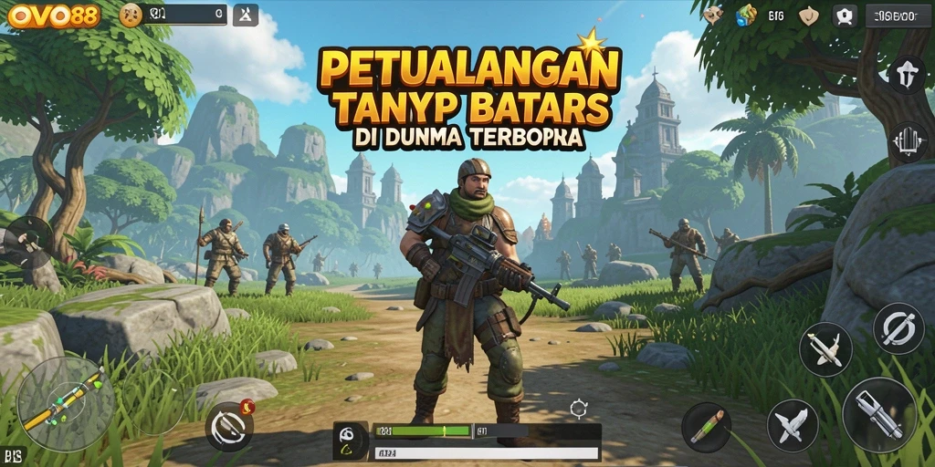 Screenshot OVO88 menampilkan aksi mendebarkan dalam dunia Open World.