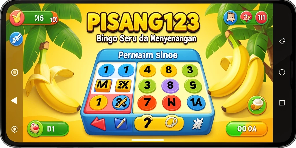Tampilan gameplay seru Bingo di PISANG123.