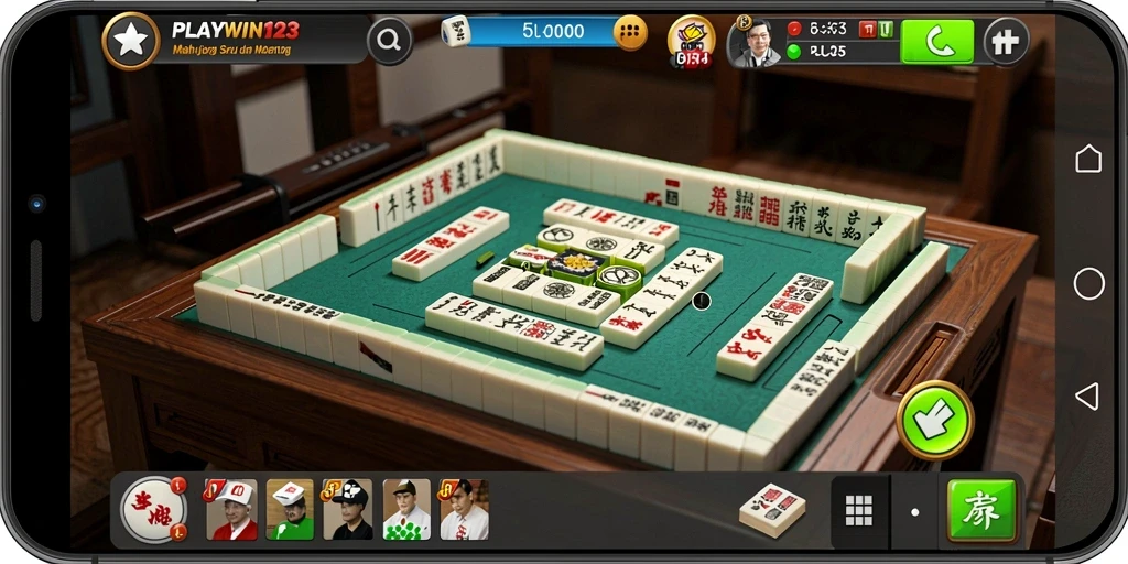 Tampilan gameplay Mahjong yang menarik dan seru.