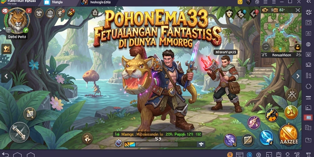 Tampilan gameplay seru POHONEMAS33 dalam dunia MMORPG.
