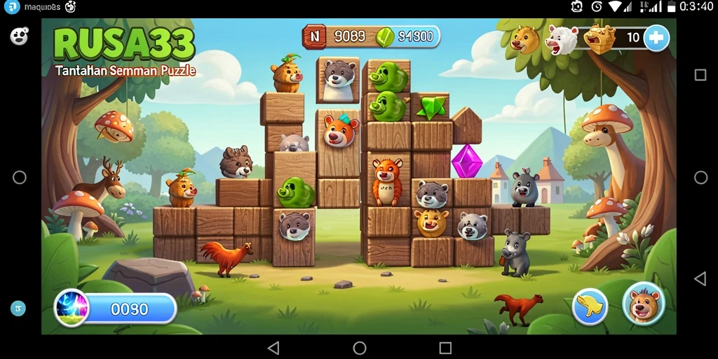 Tangkapan layar utama RUSA33 menampilkan gameplay yang menantang dengan teka-teki yang menarik.