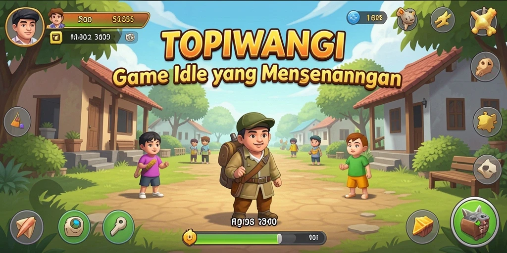Screenshot gameplay TOPIWANGI menampilkan suasana santai dan menarik.