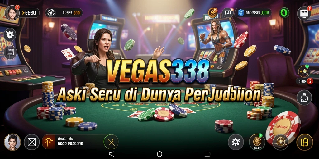 Screenshot utama menampilkan aksi seru dalam gameplay VEGAS338.