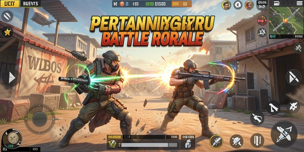 Pengalaman bermain WDBOS dengan gameplay Battle Royale yang mendebarkan.