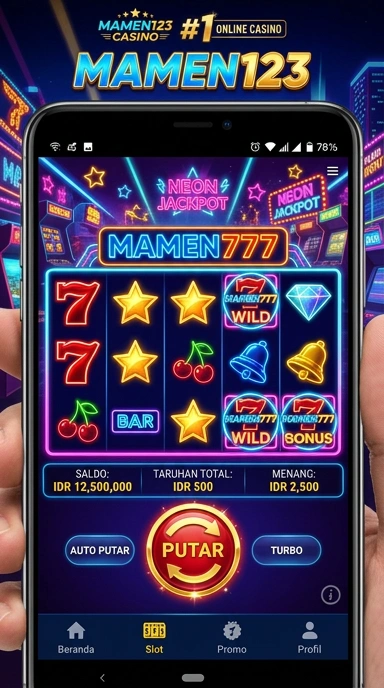 Tampilan antarmuka mamen123 yang ramah pengguna.